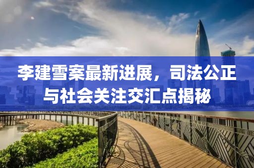 李建雪案最新進展，司法公正與社會關注交匯點揭秘