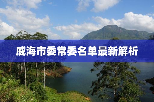 威海市委常委名單最新解析