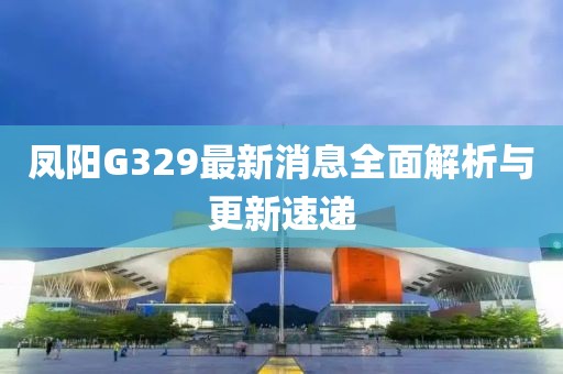 鳳陽G329最新消息全面解析與更新速遞