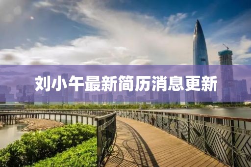 劉小午最新簡歷消息更新