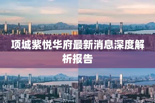 項城紫悅?cè)A府最新消息深度解析報告