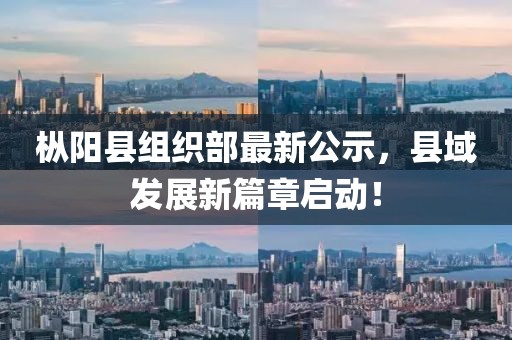 樅陽縣組織部最新公示，縣域發(fā)展新篇章啟動(dòng)！