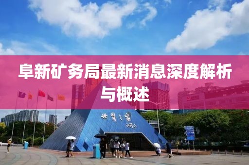 阜新礦務(wù)局最新消息深度解析與概述