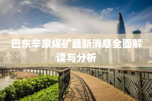 巴東辛家煤礦最新消息全面解讀與分析