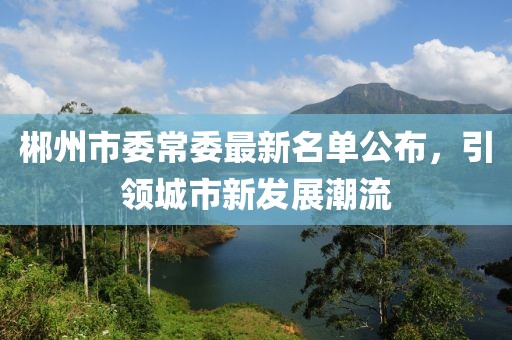 郴州市委常委最新名單公布，引領城市新發(fā)展潮流