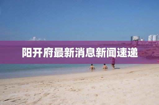 陽開府最新消息新聞速遞