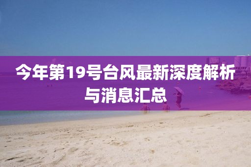 今年第19號臺風最新深度解析與消息匯總