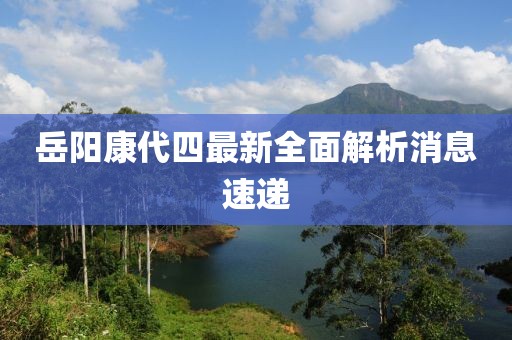 岳陽康代四最新全面解析消息速遞