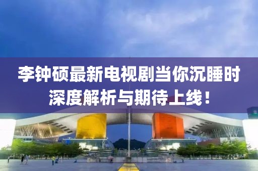 李鐘碩最新電視劇當(dāng)你沉睡時(shí)深度解析與期待上線！