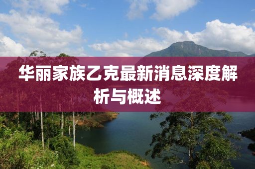 華麗家族乙克最新消息深度解析與概述