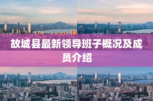 故城縣最新領(lǐng)導班子概況及成員介紹