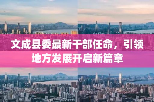 文成縣委最新干部任命，引領(lǐng)地方發(fā)展開啟新篇章