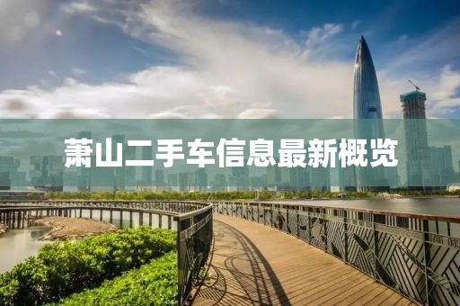 蕭山二手車信息最新概覽