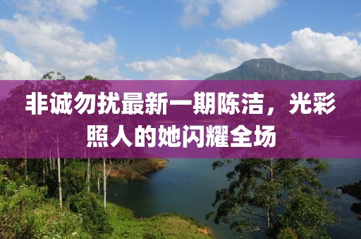 非誠勿擾最新一期陳潔，光彩照人的她閃耀全場(chǎng)