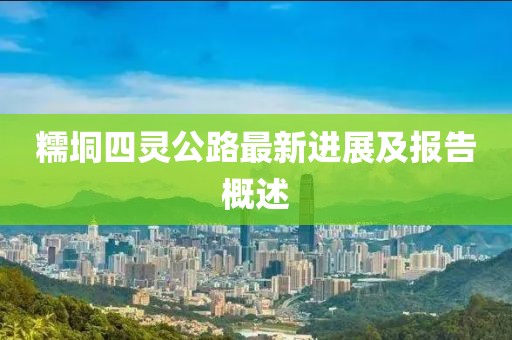 糯垌四靈公路最新進展及報告概述