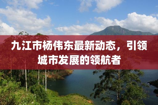 九江市楊偉東最新動態(tài)，引領城市發(fā)展的領航者
