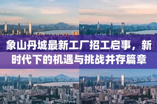 象山丹城最新工廠招工啟事，新時(shí)代下的機(jī)遇與挑戰(zhàn)并存篇章