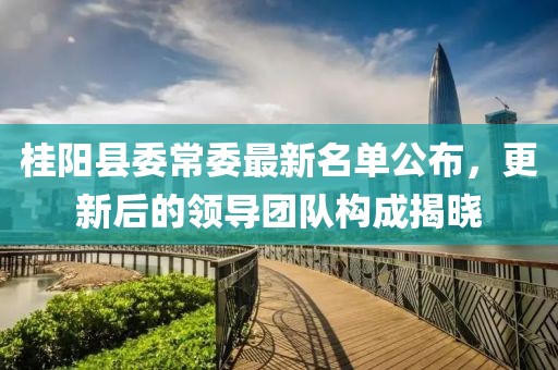 桂陽縣委常委最新名單公布，更新后的領(lǐng)導(dǎo)團(tuán)隊(duì)構(gòu)成揭曉