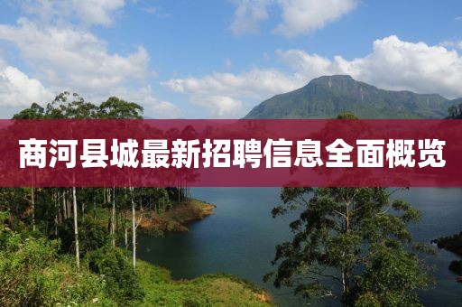 商河縣城最新招聘信息全面概覽