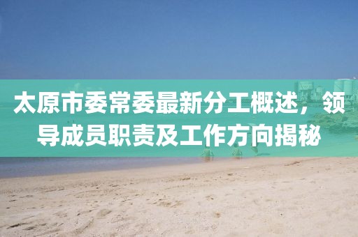 太原市委常委最新分工概述，領(lǐng)導(dǎo)成員職責(zé)及工作方向揭秘