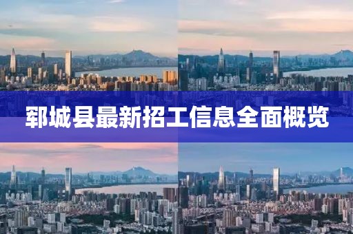 鄆城縣最新招工信息全面概覽
