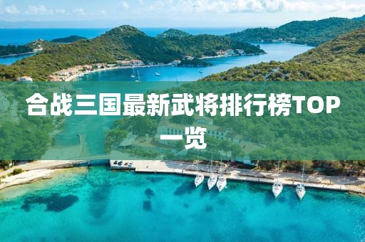 合戰(zhàn)三國最新武將排行榜TOP一覽
