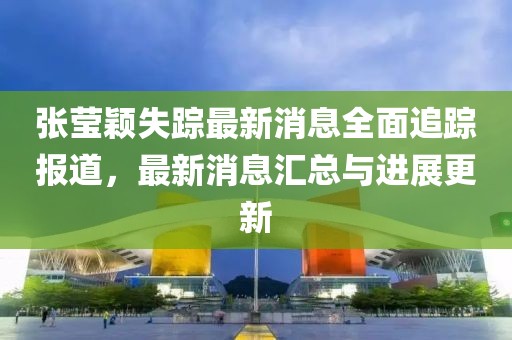 張瑩穎失蹤最新消息全面追蹤報道，最新消息匯總與進展更新