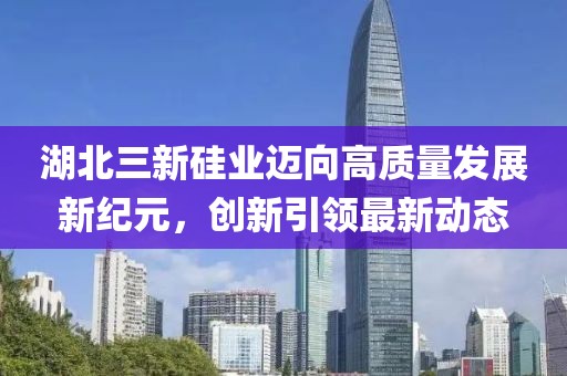 湖北三新硅業(yè)邁向高質(zhì)量發(fā)展新紀(jì)元，創(chuàng)新引領(lǐng)最新動(dòng)態(tài)