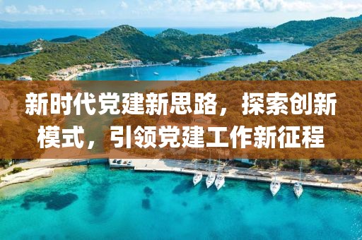 新時(shí)代黨建新思路，探索創(chuàng)新模式，引領(lǐng)黨建工作新征程