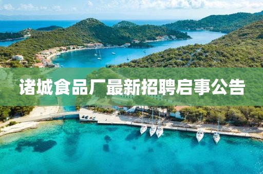 諸城食品廠最新招聘啟事公告