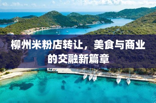 柳州米粉店轉讓，美食與商業(yè)的交融新篇章