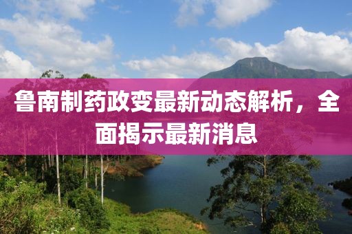 魯南制藥政變最新動態(tài)解析，全面揭示最新消息