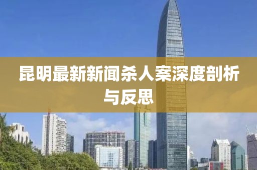 昆明最新新聞殺人案深度剖析與反思