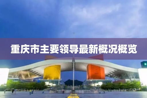 重慶市主要領導最新概況概覽
