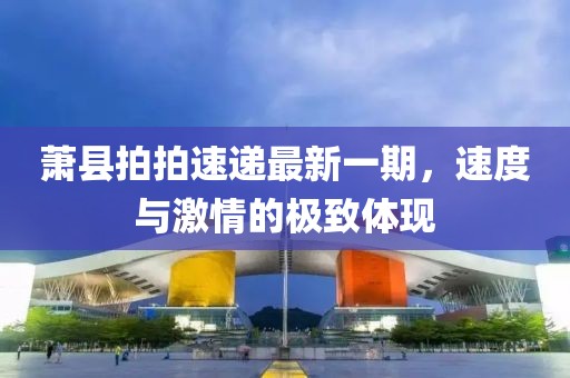 蕭縣拍拍速遞最新一期，速度與激情的極致體現(xiàn)