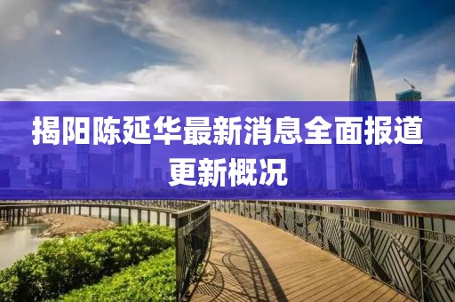 揭陽陳延華最新消息全面報道更新概況