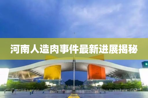 河南人造肉事件最新進(jìn)展揭秘