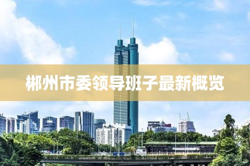 郴州市委領(lǐng)導(dǎo)班子最新概覽